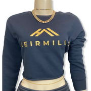 Long Sleeve Cropped Woman’s Crewneck Sweaters
